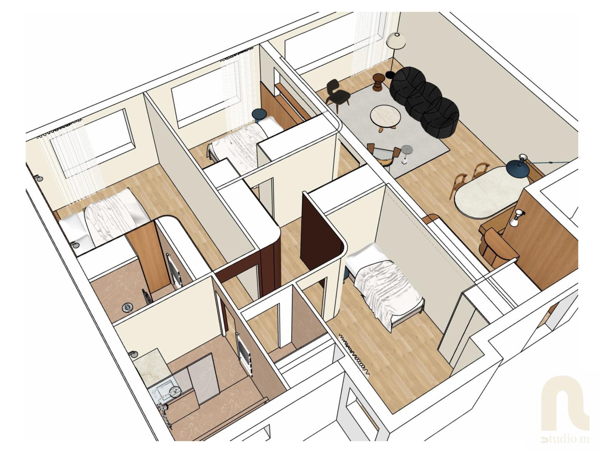 Vente Appartement 4&nbsp;Pièces 81&nbsp;m² Paris 12
