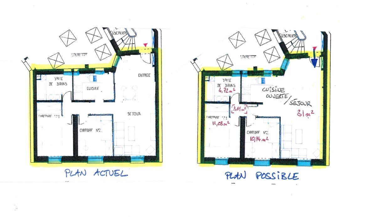 Vente Appartement 3&nbsp;Pièces 63&nbsp;m² Paris 12