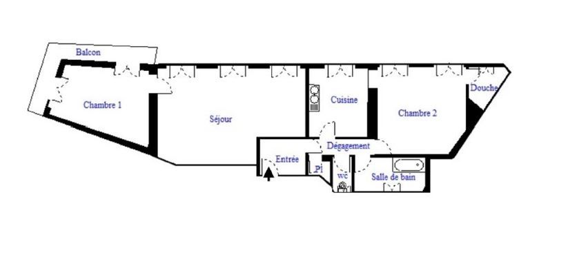 Vente Appartement 3&nbsp;Pièces 63&nbsp;m² Paris 12