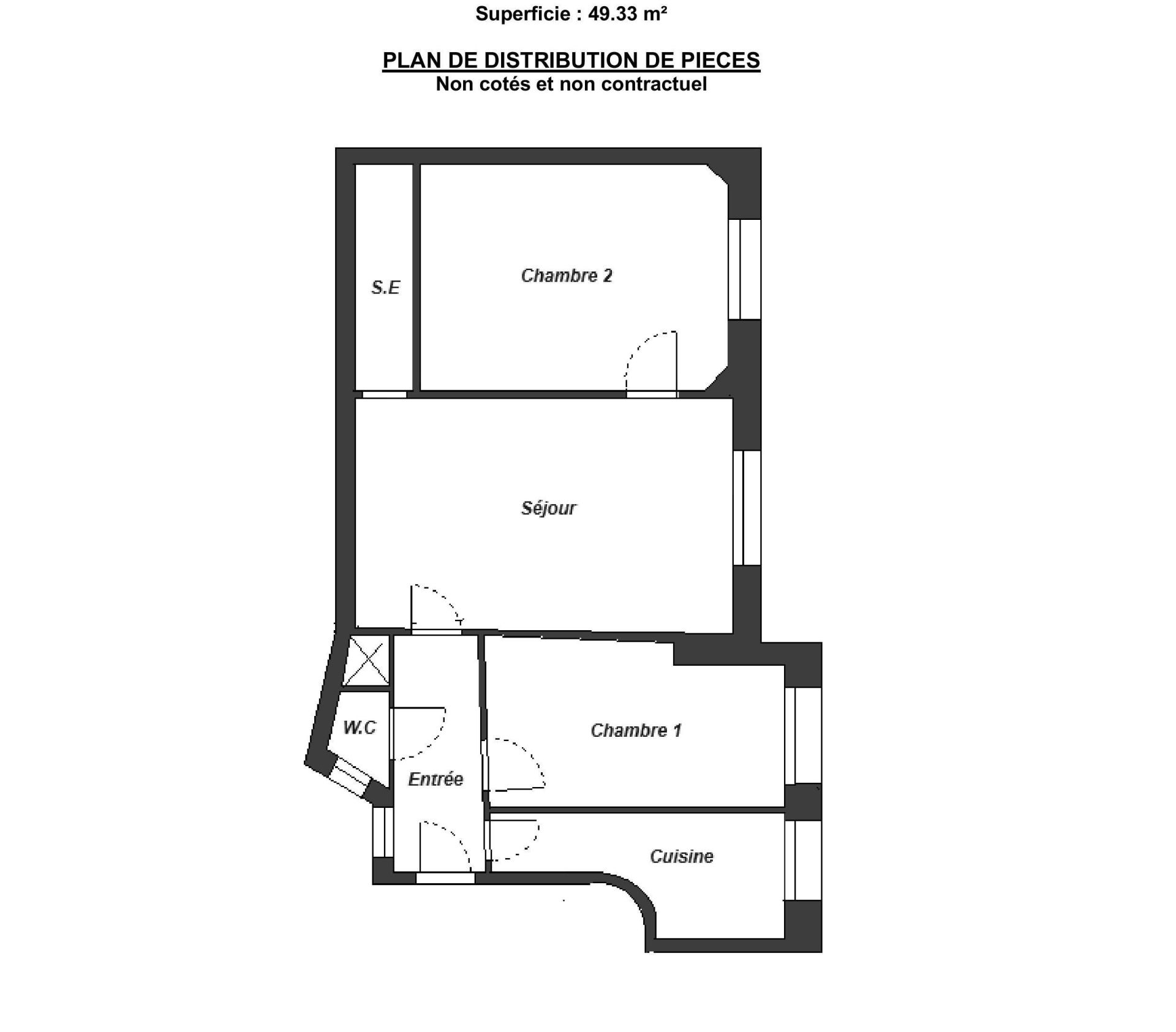 Vente Appartement 3&nbsp;Pièces 49&nbsp;m² Paris 12